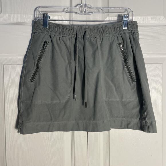 Athleta Skirt Women 8 Green Farallon Utility Mini Athleisure Comfort Stretch - Picture 1 of 9